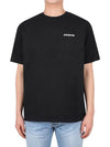 P 6 Logo Responsibili Short Sleeve T-Shirt Black - PATAGONIA - BALAAN 2