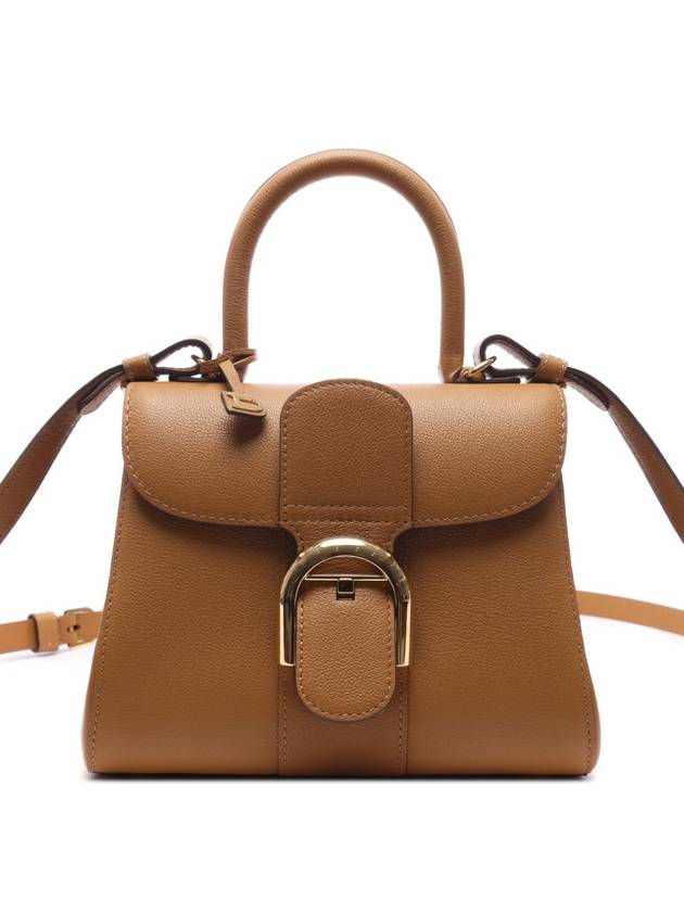 Brillant Rodeo Calf Vegetal Small Tote Bag Brown - DELVAUX - BALAAN 3