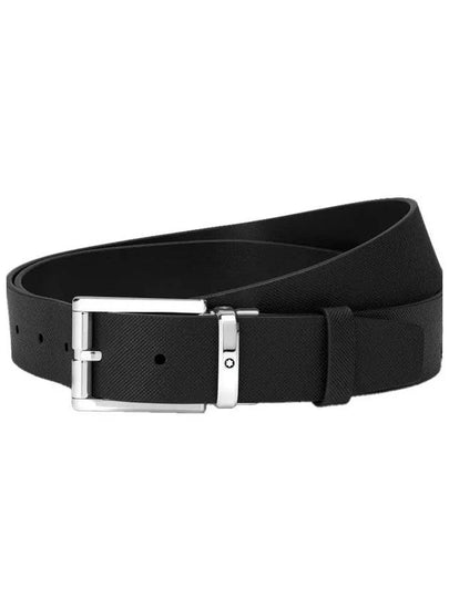 Pin Buckle Leather Belt Black - MONTBLANC - BALAAN 2