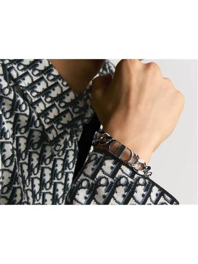 CD Icon Chain Link Bracelet Silver - DIOR - BALAAN 4