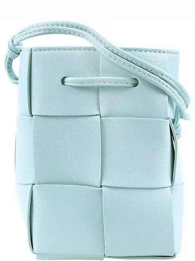 Intrecciato Cassette Small Bucket Bag Blue - BOTTEGA VENETA - BALAAN 2