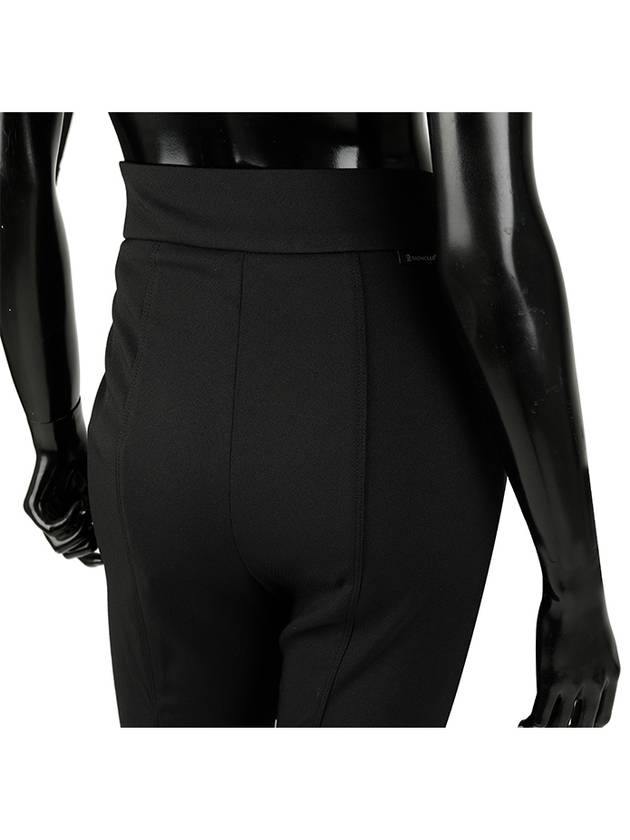 zipper high waist pants black - MONCLER - BALAAN 4