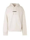 Plus Logo Cotton Hoodie White - JIL SANDER - BALAAN 2