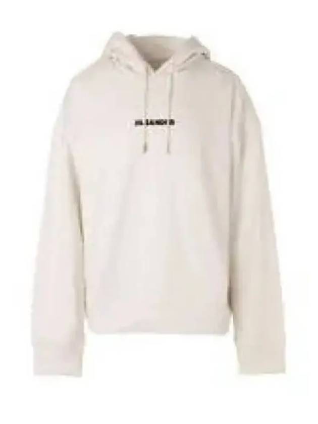 Plus Logo Cotton Hoodie White - JIL SANDER - BALAAN 2