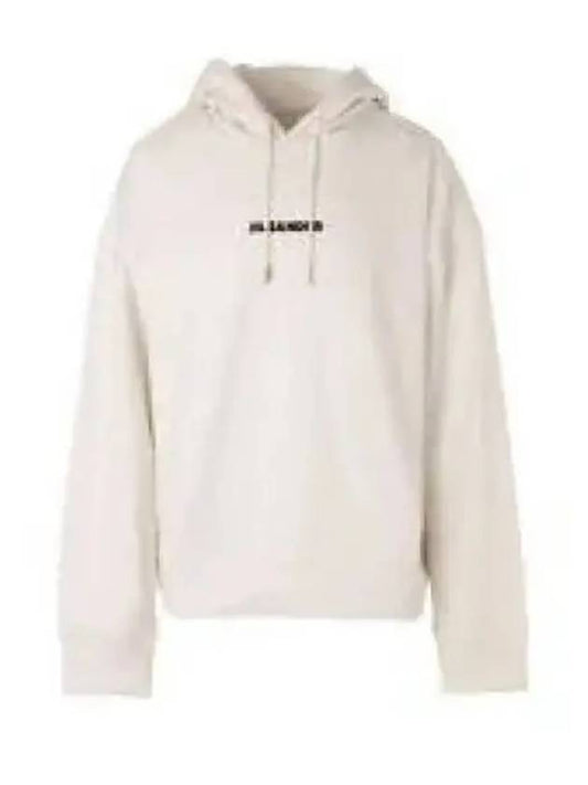 Plus Logo Cotton Hoodie White - JIL SANDER - BALAAN 2