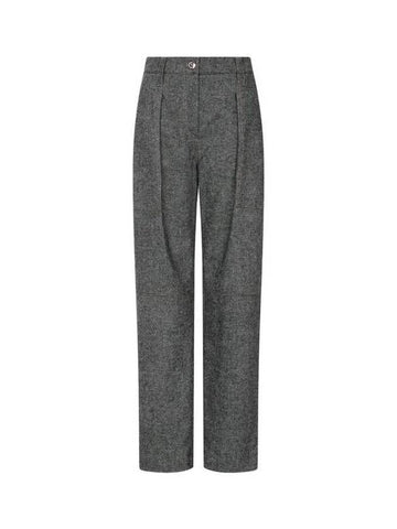 Women s Easy Cashmere Wool Pocket Pants Charcoal 271528 - BRUNELLO CUCINELLI - BALAAN 1