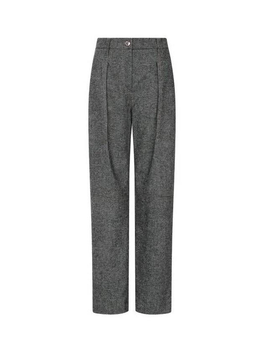 Women s Easy Cashmere Wool Pocket Pants Charcoal 271528 - BRUNELLO CUCINELLI - BALAAN 1