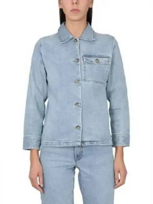 Women's Zenith Denim Jacket Light Blue - A.P.C. - BALAAN 2