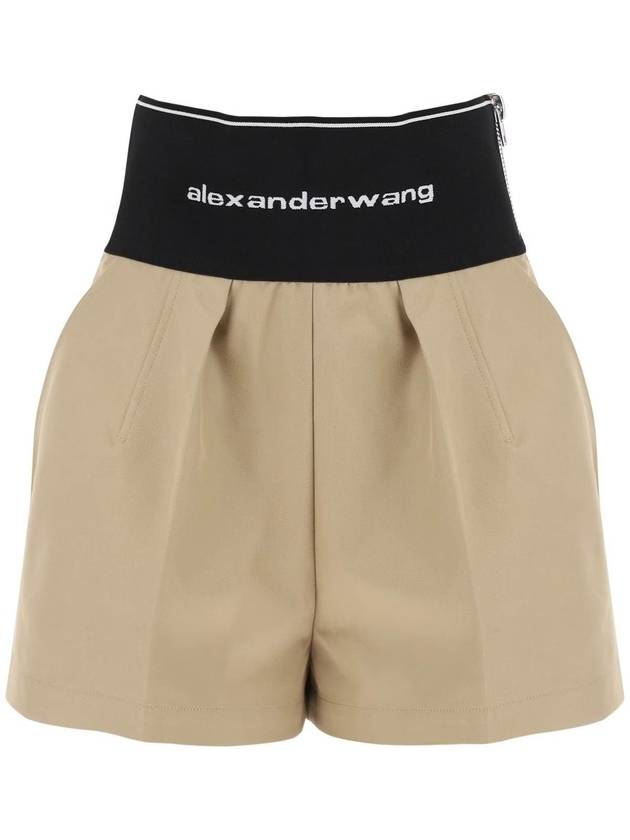 Safari Shorts in Cotton Tailoring Beige - ALEXANDER WANG - BALAAN 2