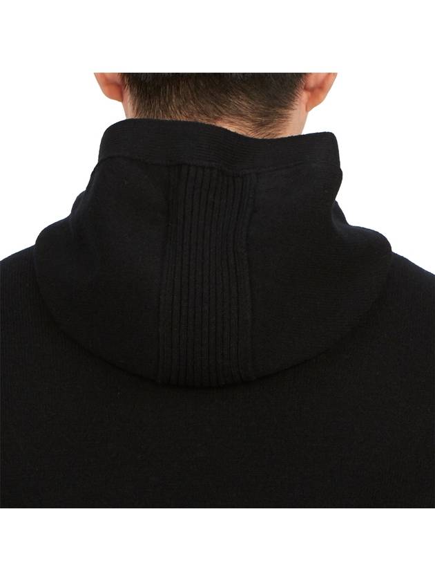 Metropolis Hooded Knit Top Black - CP COMPANY - BALAAN 8