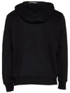 Logo Patch Drawstring Hoodie Black - CP COMPANY - BALAAN 3