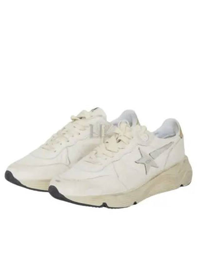 Running Sole In Nappa With Silver Star And Gold Leather Heel Tab Sneakers White - GOLDEN GOOSE - BALAAN 2