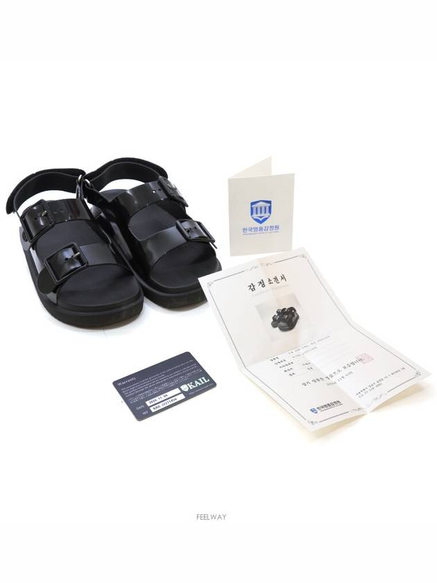 Daejeon Used Luxury Goods 660243 Mini Double G Sandals Black Size 37 Korea 240 - GUCCI - BALAAN 8