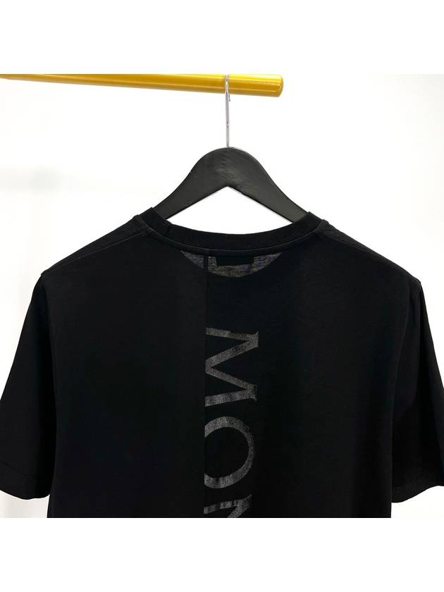 Black Waffen Short Sleeve T Shirt L Size - MONCLER - BALAAN 6