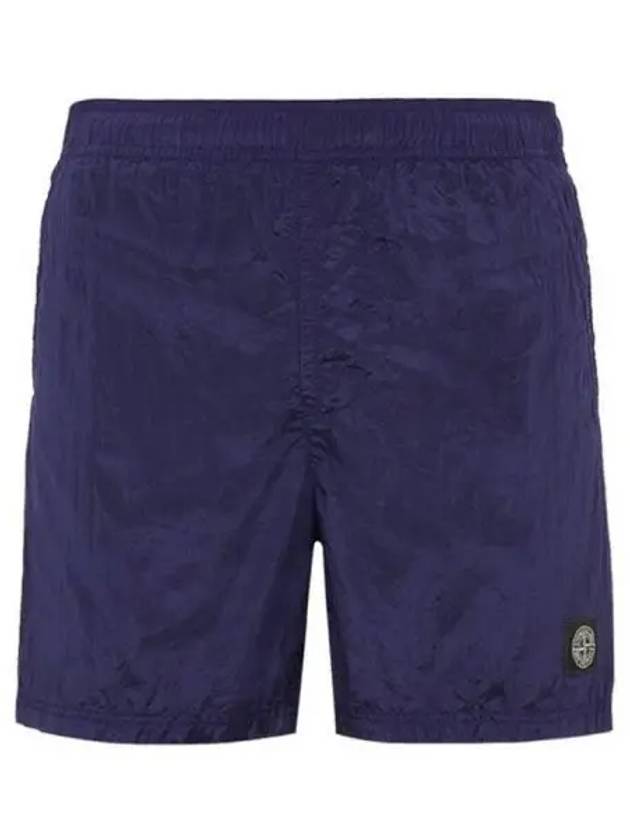 Wappen Patch Nylon Swim Shorts Blue Men s Pants 271901 - STONE ISLAND - BALAAN 1