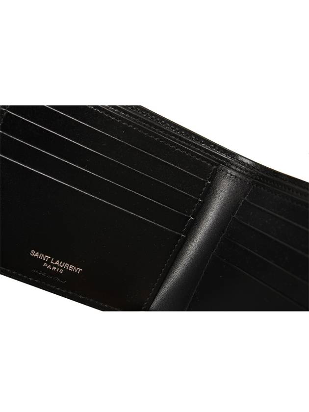 East/West Wallet In Smooth Leather Black - SAINT LAURENT - BALAAN 8