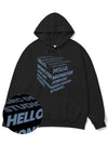 Cube Indigo Blue Overfit Hoodie Black - MONSTER REPUBLIC - BALAAN 2