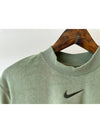 Cropped Terry Sweatshirt DV7833 386 Olive WOMENS M L Asian Fit - NIKE - BALAAN 3