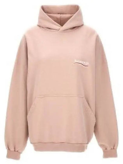 Embroidered Logo Cotton Hoodie Light Pink - BALENCIAGA - BALAAN 2