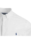 Embroidered Logo Pony Long Sleeve Shirt White - POLO RALPH LAUREN - BALAAN 5