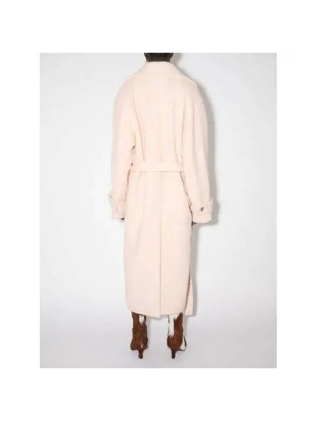 Acne Studios Single breasted boucl coat A90562 POWDER PINK - ACNE STUDIOS - BALAAN 3