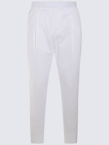 Brioni White Cotton Pants - BRIONI - BALAAN 1