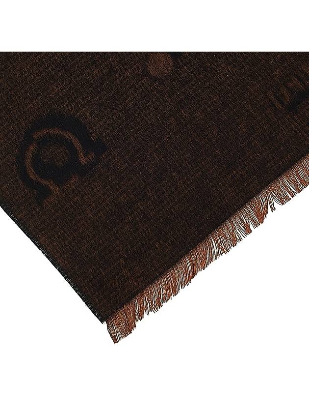 Silk Jacquard Scarf Vicuna - SALVATORE FERRAGAMO - BALAAN 8