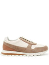 OLIMPO Texture Leather & Suede Sneakers MZUAVLA289 B0081187027 - BRUNELLO CUCINELLI - BALAAN 2