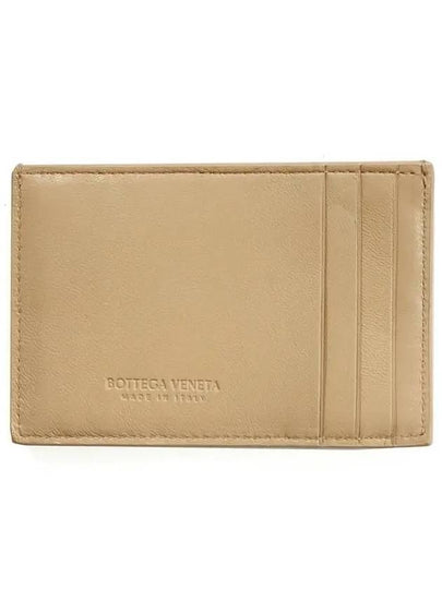 Intrecciato Leather Card Wallet Almond - BOTTEGA VENETA - BALAAN 3