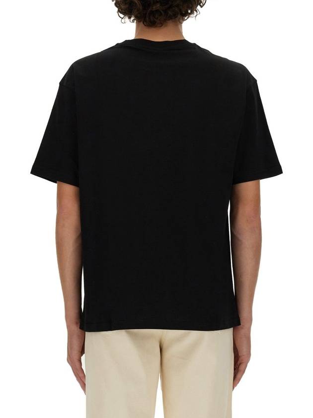 Micro Logo Short Sleeve T-Shirt Black - A.P.C. - BALAAN 3