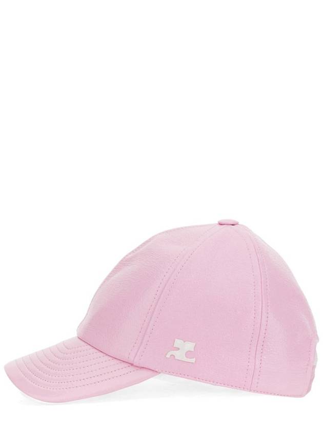 Re-edition Vinyl Baseball Ball Cap Pink - COURREGES - BALAAN 4