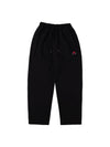 Men's Embroidered Drawstring Wide Pants Black - STOCKHOLM SYNDROME - BALAAN 2