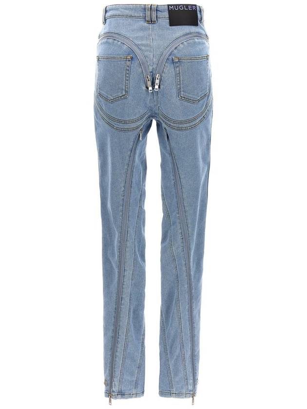 Mugler 'Zipped Spiral' Jeans - MUGLER - BALAAN 2