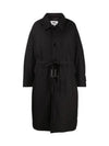 Oversized Padded Cotton Single Coat Black - MAISON MARGIELA - BALAAN 2