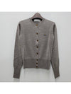 Bea Logo Wool Cardigan Stone - VIVIENNE WESTWOOD - BALAAN 3