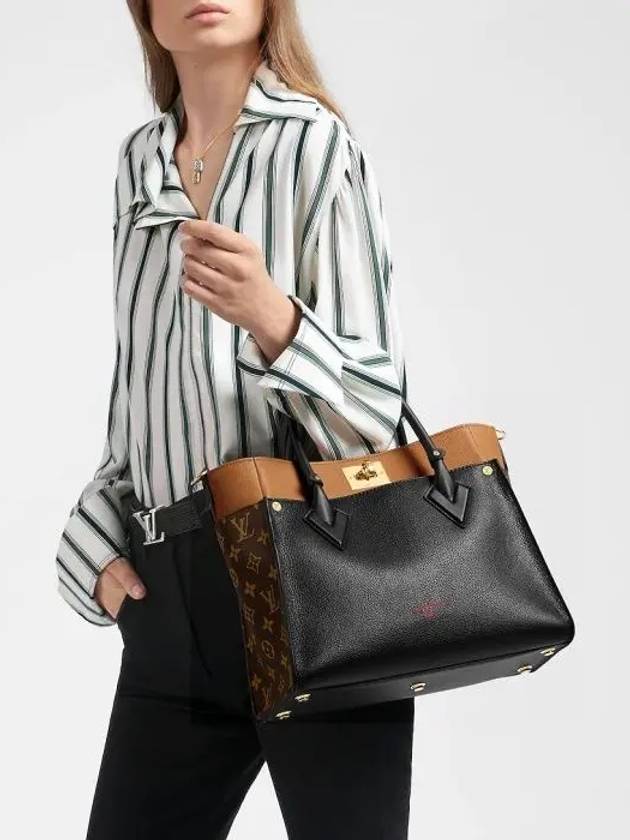 On My Side MM Tote Bag Noir - LOUIS VUITTON - BALAAN 8