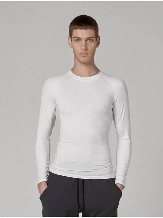 Compression Dry Fit Long Sleeve T-shirt White - ATHPLATFORM - BALAAN 1