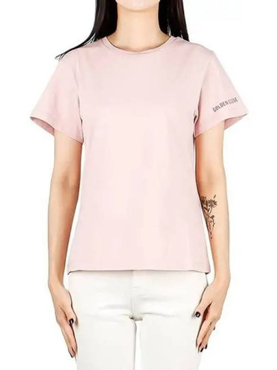 Women's Ania Big Graphic Back Print Short Sleeve T-Shirt Pink - GOLDEN GOOSE - BALAAN 2