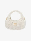 Wander Materasse Nappa Leather Mini Hobo Tote Bag White - MIU MIU - BALAAN 2