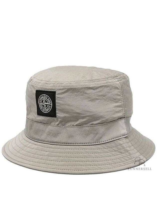 Econyl Regenerated Nylon Bucket Hat Beige - STONE ISLAND - BALAAN 2