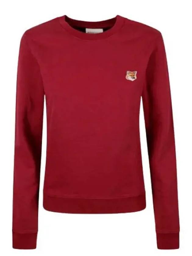 Fox Head Patch Regular Sweatshirt Red - MAISON KITSUNE - BALAAN 2