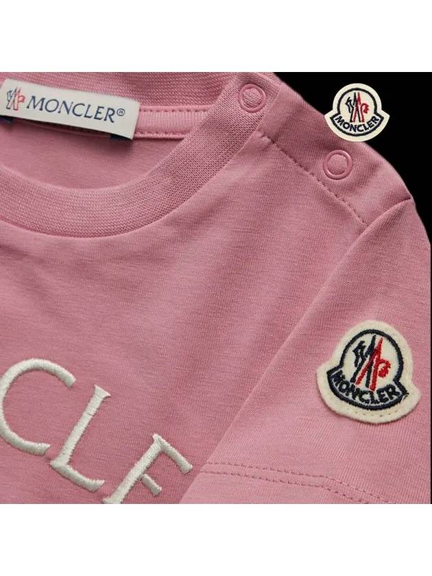 Baby Girl T shirt Leggings Top and Bottom Set Pink 8C00022 8790N 525 - MONCLER - BALAAN 6