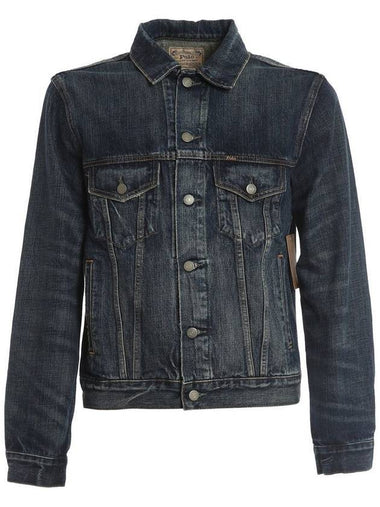 Icon Tracker Denim Jacket Blue - POLO RALPH LAUREN - BALAAN 1