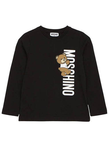 Kids long sleeve t shirt HPO00J LAA02 60100 Adult wearable - MOSCHINO - BALAAN 1