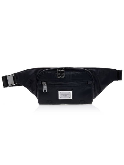 Logo Patch Nylon Belt Bag Black - DOLCE&GABBANA - BALAAN 2