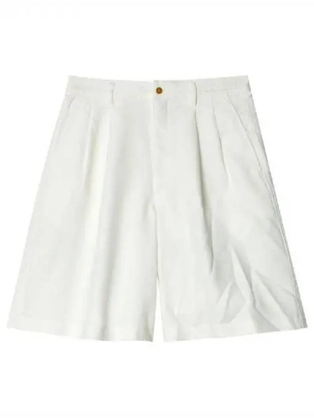 COMME des GARCONS White Pleated Shorts 270365 - COMME DES GARCONS - BALAAN 1