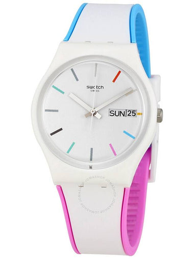 Swatch Edgyline White Dial Men's Multicolored Watch GW708 - SWATCH - BALAAN 1