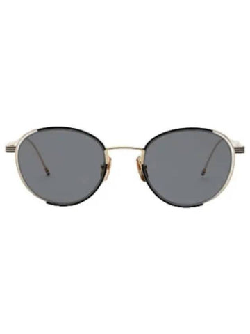 EYEWEAR TB 106 A BLK GLD 50 Sunglasses Glasses - THOM BROWNE - BALAAN 1