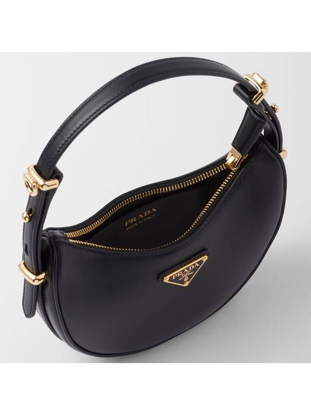 Arqué Leather Mini Shoulder Bag Black - PRADA - BALAAN 6