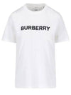 Logo Print Cotton Short Sleeve T-Shirt White - BURBERRY - BALAAN 2